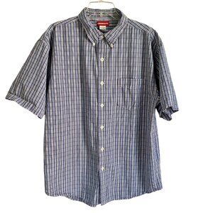 Union Bay Short Sleeve Cotton Button Down Shirt Men's Large